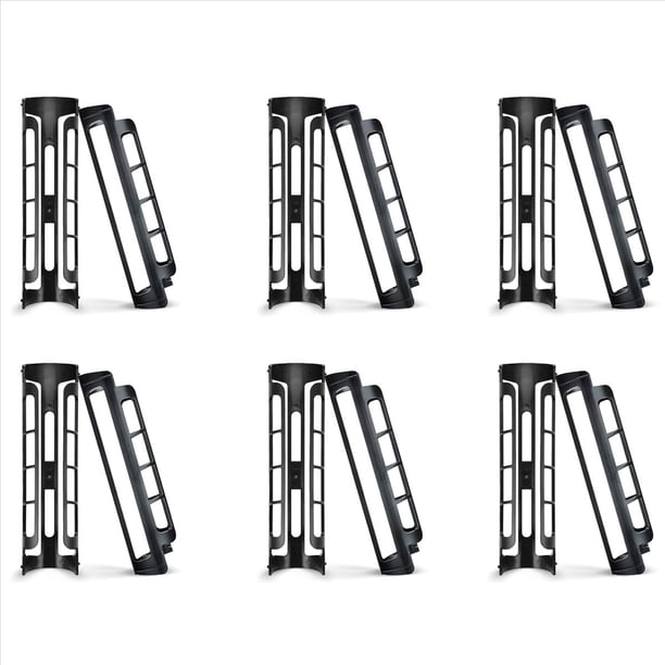 12 Soportes Laterales para Cápsulas de Café para Dispensador de Cápsulas K Cup para Cafeteras Monodosis, Color Negro