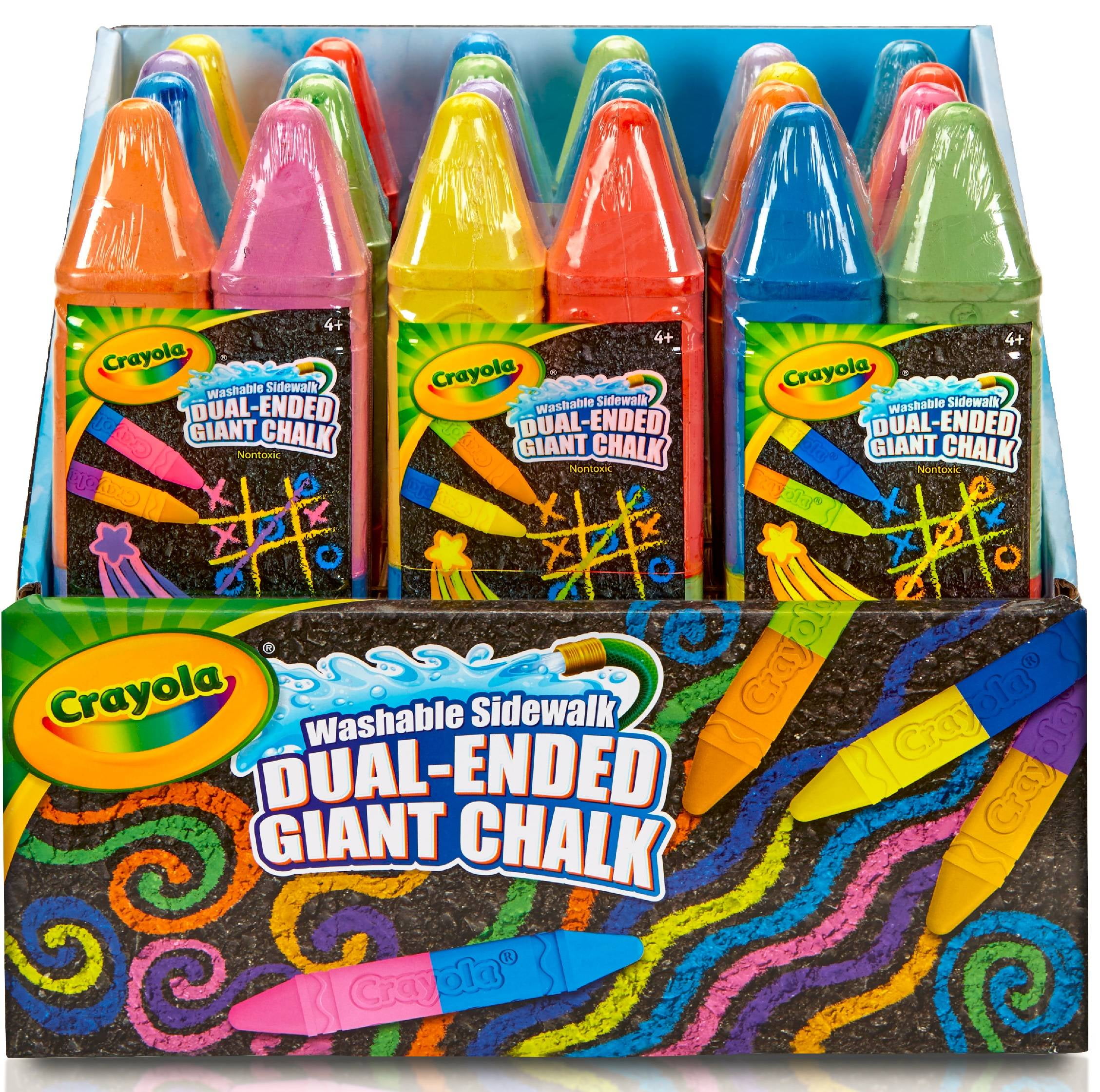 Crayola 12 Count 2 Color Dual Ended Giant Washable Sidewalk Chalk by Crayola
