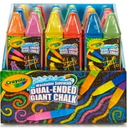 Crayola 12 Count 2 Color Dual Ended Giant Washable Sidewalk Chalk