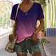 thumbnail image 1 of Fiudx Camisas para Mujer Camisetas Holgadas de Manga Corta con Cuello En V Informales con Estampado de Moda para Mujer, 1 of 5