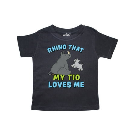 

Inktastic Rhino That My Tio Loves Me with Cute Rhinos Gift Toddler Boy or Toddler Girl T-Shirt