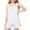 White, variant on HAOTAGS Teen Girls Summer 2-Piece Outfit Set (5-16), Casual Sleeveless Ruffle Trim Tank Top And Elastic Waist Shorts Blue 7-8 Years