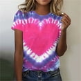 thumbnail image 3 of Otvok Women's Casual And Fashionable Printed T-shirt With Round Neck And Short Sleeved Top, 3 of 6