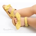 thumbnail image 3 of SOFMUO Baby Girl Sandals Bowknot Soft Infant Girls Princess Dress Summer Walking Shoes(12-18 Months,Yellow), 3 of 6