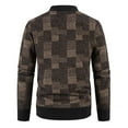 thumbnail image 4 of Lilgiuy Men's Autumn And Winter Stand Collar Sweater Casual Fleece Jacket Coffee Fall Fashion for 2022 Spring Winter, 4 of 4