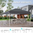 thumbnail image 5 of Qinaqin |7890| cm de Profundidadurable 10X10 Commercial Instant Shelter 3- Alturaeight Ajustable All- Anchoeather Canopy Complete con Ground Kit & Carry Bag, 5 of 5