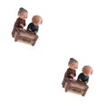 thumbnail image 1 of Toystoory Happy Elderly Couple Figurine Resin Old Home  Life Decor Age 2piezas hacer albóndigas, 1 of 1