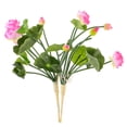 thumbnail image 3 of 2 PCS Flor artificial Decoración del hogar Mini Silk Lotus Flower Flores falsas Arreglo para el hogar (rosa claro), 3 of 6