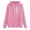 Pink, variant on Fgnfyis Women Hoodies Fashionable Solid Hooded Pullover Pocket Casual Comfortable Fit Womens Sweatshirt