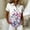 Purple, variant on Womens Hawaiian Shirt Tropic Print Short Sleeve Casual Button Down Shirts Beach Aloha Tops