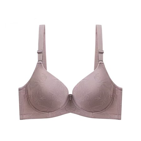 Babcutegg Bras for Women Full coverage Padded Seamless Comfortable Underwear for Women Dark Gray Size 40