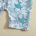 thumbnail image 5 of Hienoo Boys Long Sleeve Zipper One-Piece Swimsuit with Sun Hat Swimwear Sets, Sizes 0-24M, 5 of 5
