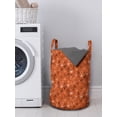thumbnail image 3 of Occult Laundry Bag, Diverse Western Aztec Alchemy over Colorful Backdrop Powers Work of Art, Hamper Basket with Handles Drawstring Closure for Laundromats, 13" x 19", Red, by Ambesonne, 3 of 4