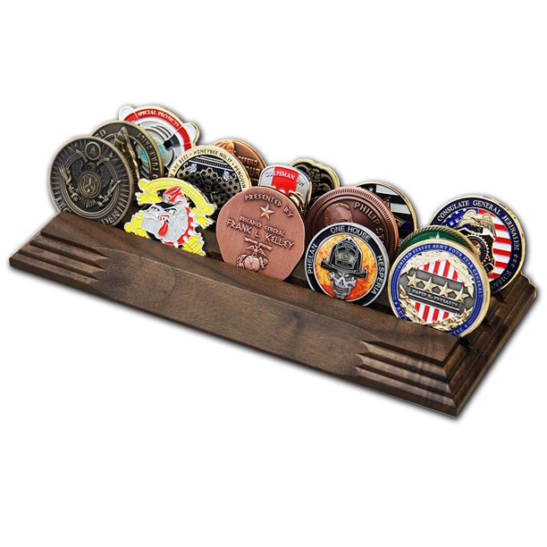 3 Row Challenge Coin Holder Military Coin Display Stand Amazing