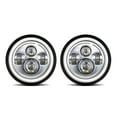thumbnail image 1 of Faros de automóviles 2 faros delanteros LED de 7 pulgadas para coche y motocicleta con DRL/señal de giro/luz baja/luz alta de 7 pulgadas, faro redondo 6000 K 140 W IP67 impermeable de repuesto para Je, 1 of 8