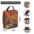 thumbnail image 3 of Wildflower Insulated Lunch Box Student Reusable Lunch Tote Bag Fit Most Bento Boxes Lunch Box Containers Picnic Hiking, 3 of 6