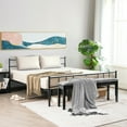 thumbnail image 4 of Gymax King Size Metal Platform Bed Frame with Headboard Footboard Mattress Support, 4 of 10