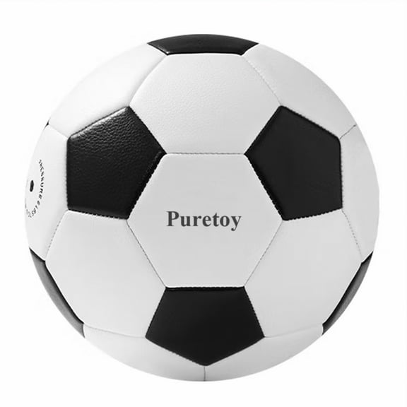 Puretoy footballs,  Traditional Footballs Size 5 for Indoor/Outdoor Games Play