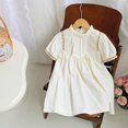 thumbnail image 5 of Nmmacb 1-7 Years Kids Girls Cotton Dresses Sundress Toddler Short Sleeve Embroidery Princess Dress Baby Summer Lace Dresses, 5 of 10