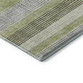 thumbnail image 3 of Addison Rugs Mayfield Premium Machine Washable Transitional Stripes Aloe Rectangle Rug, 8' x 10', 3 of 7