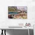 thumbnail image 2 of ARTCANVAS Fishing Docks 1918 Canvas Art Print by Gunnar Widforss - Size: 26" x 18" (0.75" Deep), 2 of 9
