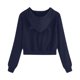 thumbnail image 4 of ICHUANYI Liquidación Mujer Casual Manga Larga Cremallera Bolsillo Camisa Sudadera Con Capucha Tops ICHUANYI WER202308255943, 4 of 5