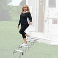 thumbnail image 2 of Torklift Entry Step A7505 Glow Step; Without Platform; 12 to 13 Inch Collapsed Height; Built In Step Tread; Self-Illuminating Glow Plates; Lockable-Lock Sold Separate; Silver, 2 of 5