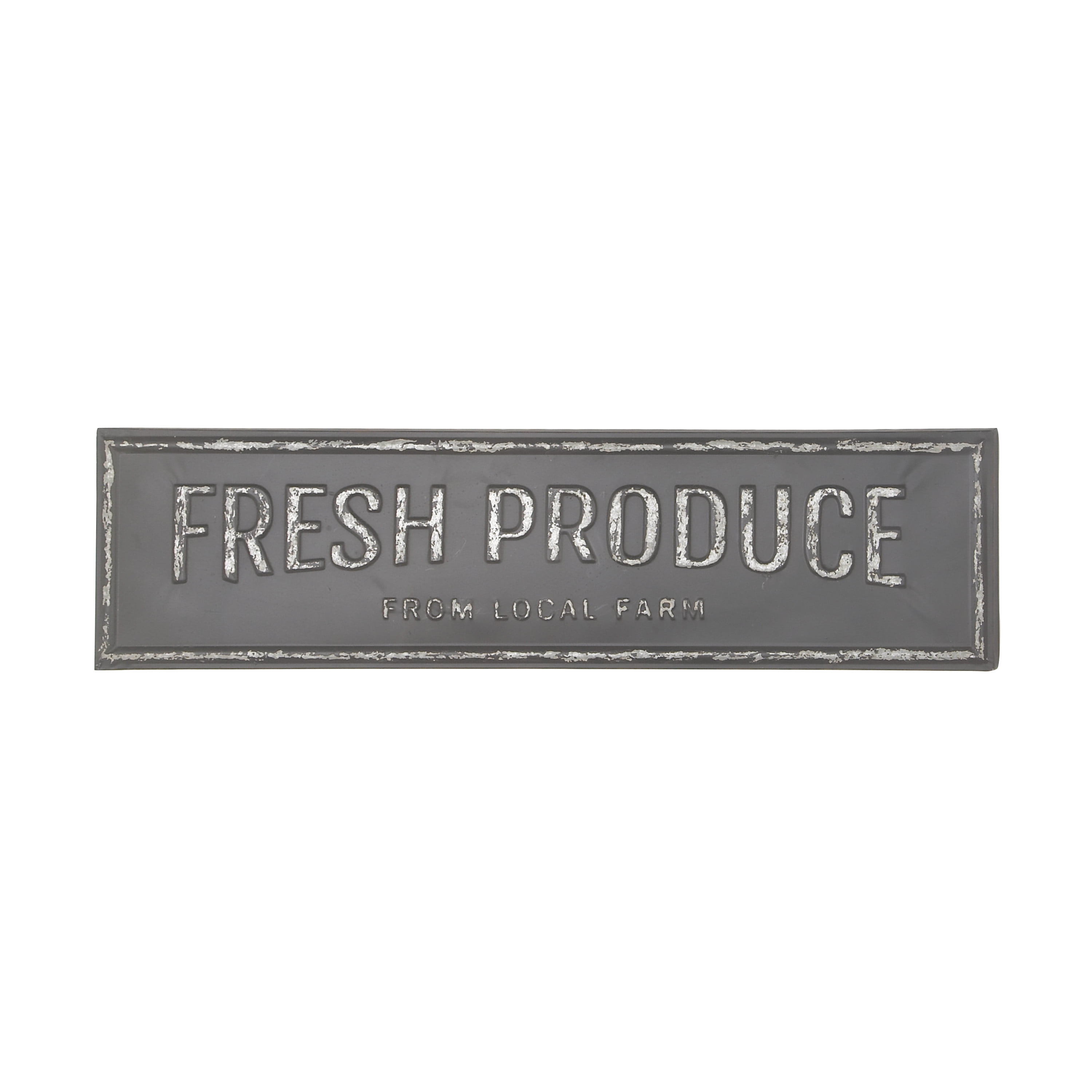 DecMode Indoor Brown Metal Farmhouse Sign Wall Decor