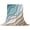 Turquoise Brown, variant on Teal Blue Ombre Cream Throw Blanket for Couch,Soft Lightweight Flannel Fleece Blanket,Modern Geometric Brown Aesthetic Microfiber Plush All Season Decorative Blankets for Sofa Office Lap 30"x40"