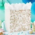 Hallmark 19" Jumbo Horizontal Gift Bag (Elegant Gold Floral)