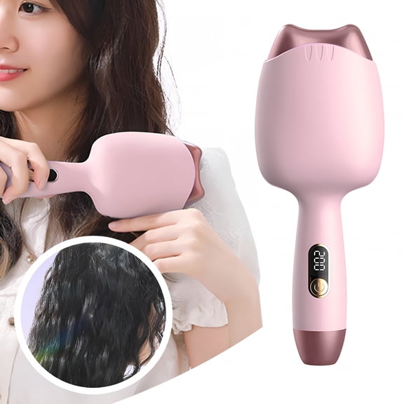 HIBIBUD Curling Anti Scald Hair Crimper Wavy Hair Curler for Women Fast Heating Ceramic Hair Crimper
