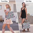 thumbnail image 6 of Large Capacity Tote Bag,White and Colorful Of Leopard Print Handbag Fashion Luxury Tote Bag,15.7"x13"x 5.1" Inches,Laptop Compatible, 6 of 6
