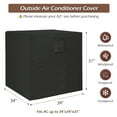 thumbnail image 2 of IC ICLOVER Air Conditioner Cover for Outside Units Waterproof Outdoor AC Cover for Winter (34"x34"x31") - Black, 2 of 8