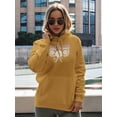 thumbnail image 2 of Think Positive Daisies Hoodie Women -Image by Shutterstock, Female 4X-Large, 2 of 4