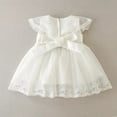 thumbnail image 2 of Baby Girls Baptism Dress Christening Gown with Bonnet Embroidery Lace Design 6-12M, 2 of 4