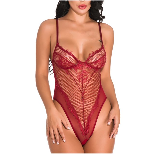 Mujeres Sexy ropa interior corsés encaje muselina corsé ropa interior mono Fridja nalpqowj10108