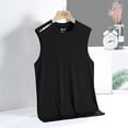 thumbnail image 3 of PEASKJP Tank Top Men Casual Men's Sleeveless Summer Casual Mesh Tank TShirt Round Neck Tops Tunic Loose Shirts (Black,8XL), 3 of 5