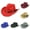 Red, variant on Unisex Men Women Solid Color Fashion Rivet Roll Up Wide Brim Western Cowboy Cowgirl Hat Sombrero Jazz Cap