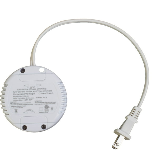 ETL LISTED 24V 1.25A 30W CLASS 2 TRIAC DIMMABLE POWER SUPPLY ROUND SHAPE DRIVER