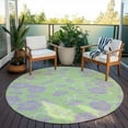 thumbnail image 6 of Addison Rugs Chantille Indoor/Outdoor Transitional Floral Mint Washable Round Rug, 8' x 8', 6 of 6