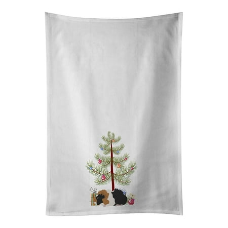 

Abyssinian Guinea Pig Merry Christmas White Kitchen Towel Set of 2 19 in x 28 in