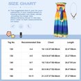 thumbnail image 5 of zdhoor Robe d'Été de Plage pour Fête Enfants Filles Bohème à Imprimé Floral Sans Manches avec Collier Type A 120, 5 of 5