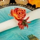 thumbnail image 5 of pstuiky 2 servilleteros de rosas artificiales para San Valentín servilleteros de rosas artificiales de aleación servilleteros de boda decoración romántica para mesas de cena de aniversario., 5 of 6