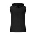 thumbnail image 3 of Men's Workout Hooded Tank Tops Bodybuilding Muscle Cut Off T Shirt Sleeveless Gym Hoodies Athletic Shirts, 3 of 5