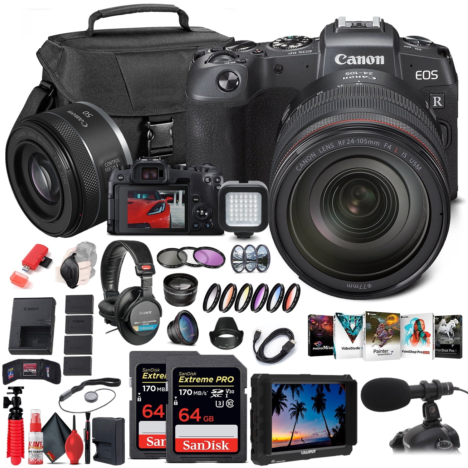Canon EOS RP Mirrorless Digital Camera with 24-105mm Lens (3380C012) + Canon RF (International Version)