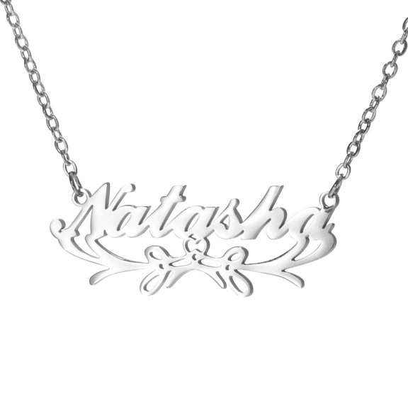 Name Custom Necklace Stainless steel cut letter necklace Women DIY personality clavicle chain Name Customized Pendant Necklace