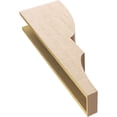 thumbnail image 6 of 6"W x 12"D x 36"H Thin Ridgewood Rough Cedar Woodgrain TimberThane Corbel, Primed Tan, 6 of 6