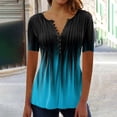 thumbnail image 2 of Pompotops T-shirt Mode Décontracté Imprimé Col Rond Manches Courtes Ample Blouse Pull Liquidation, 2 of 5