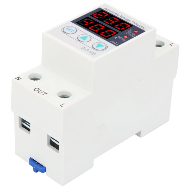Protector De Sobretensión, Auto-recuperación Bajo Consumo Ajustable 230VAC 50/60Hz Dispositivo De Protección De Voltaje, Monofásico Para Sistemas De Automatización Hospitales ANGGREK Otros