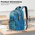 thumbnail image 7 of DISNIMO Kids Backpack for Girls Peacock Printed 17" Lightweight School Backpack with Padded Straps and Multiple Pockets Elementary Middle Bookbag, Back to School Gifts, 7 of 7